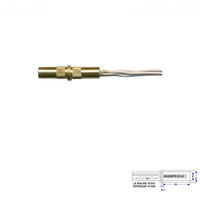 MICROCONTATTO MAGNETICO CILINDRICO OTTONE A CHIODO Securvera ST-105UCMOCOC