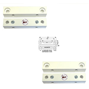 2 CONTATTI MAGNETICI DA ESTERNO PER INFISSI NON FERROSI Securvera ST-41BCMEP2SD