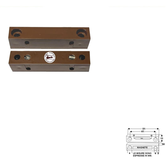 CONTATTO MAGNETICO DA ESTERNO PER INFISSI NON FERROSI Securvera ST-41MCMEPFVB