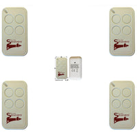 4 RADIOCOMANDI 4 CANALI CODICE UNIVOCO ROLLING CODE Securvera SV-TRC4RC4CSC