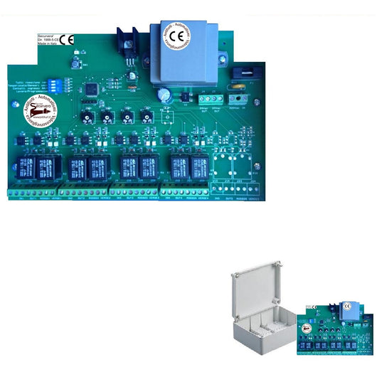CENTRALE DI COMANDO 4 SEMAFORI 2 LUCI PRENOTAZIONE Securvera SK-CS4CS4S2LC