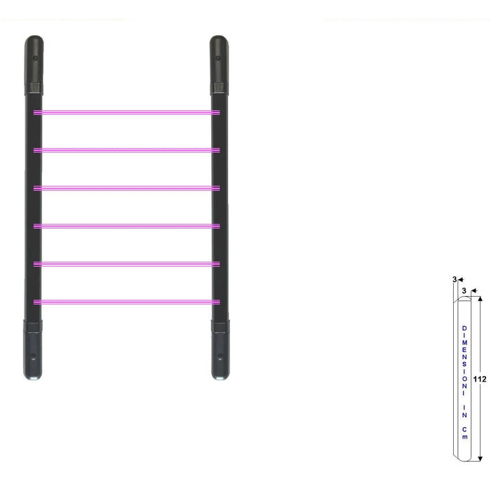 SENSORE 6 DOPPI RAGGI IR ATTIVO BARRIERA PER FINESTRA Securvera SM-BMQBFTDRTC