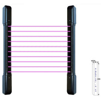 SENSORI DI ALLARME 10 DOPPI FASCI IR BARRIERA ESTERNA Securvera SD-BDEBETDFTC
