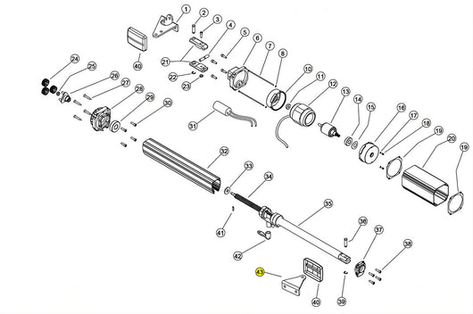 ST006 STAFFA ANTERIORE LINEAR 11 VH 230V RICAMBIO