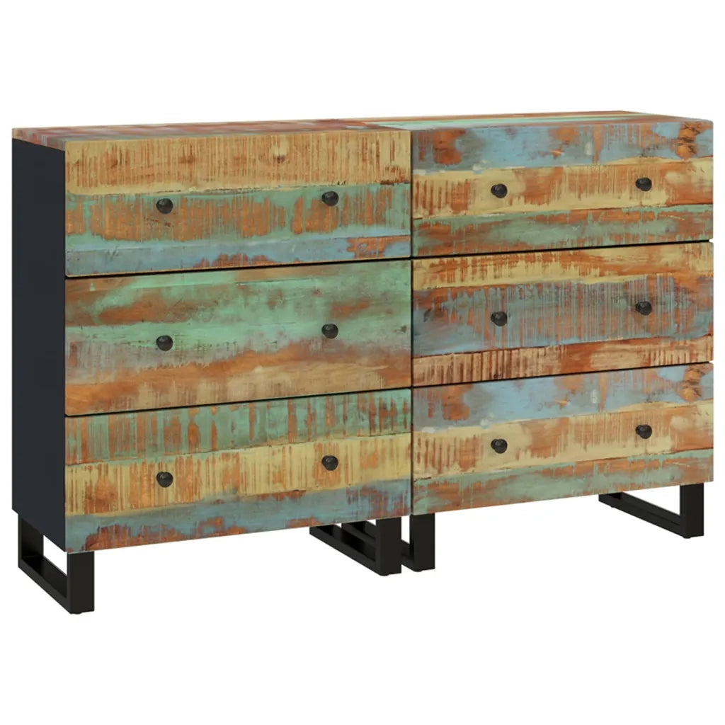Credenze 2pz 60x33x75 cm in Legno Massello di Recupero 3143637