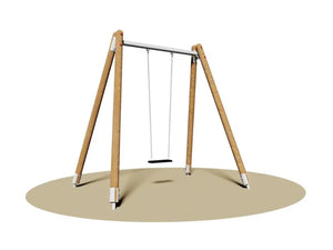 Altalena Sally 1 Posto 986 struttura acciaio/legno H 265cm EN 1176 Giochipark - Piano