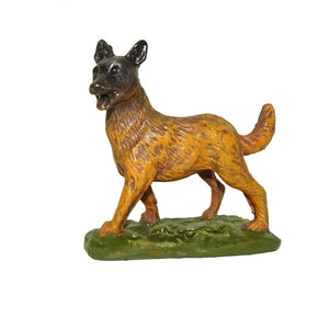 CANE IN RESINA PER PRESEPE DA 12 CM