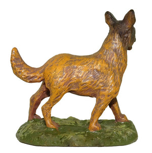 CANE IN RESINA PER PRESEPE DA 12 CM