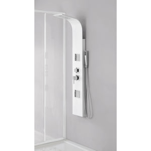 COLONNA DOCCIA IN ALLUMINIO BIANCA ALASKA