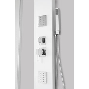 COLONNA DOCCIA IN ALLUMINIO BIANCA ALASKA