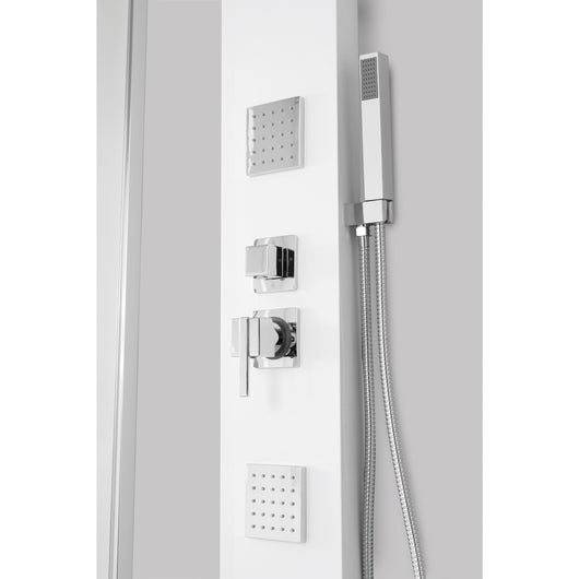 COLONNA DOCCIA IN ALLUMINIO BIANCA ALASKA