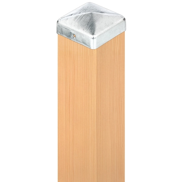COPRIPALO PER PALI QUADRI 70X70MM ZINCATO A CALDO