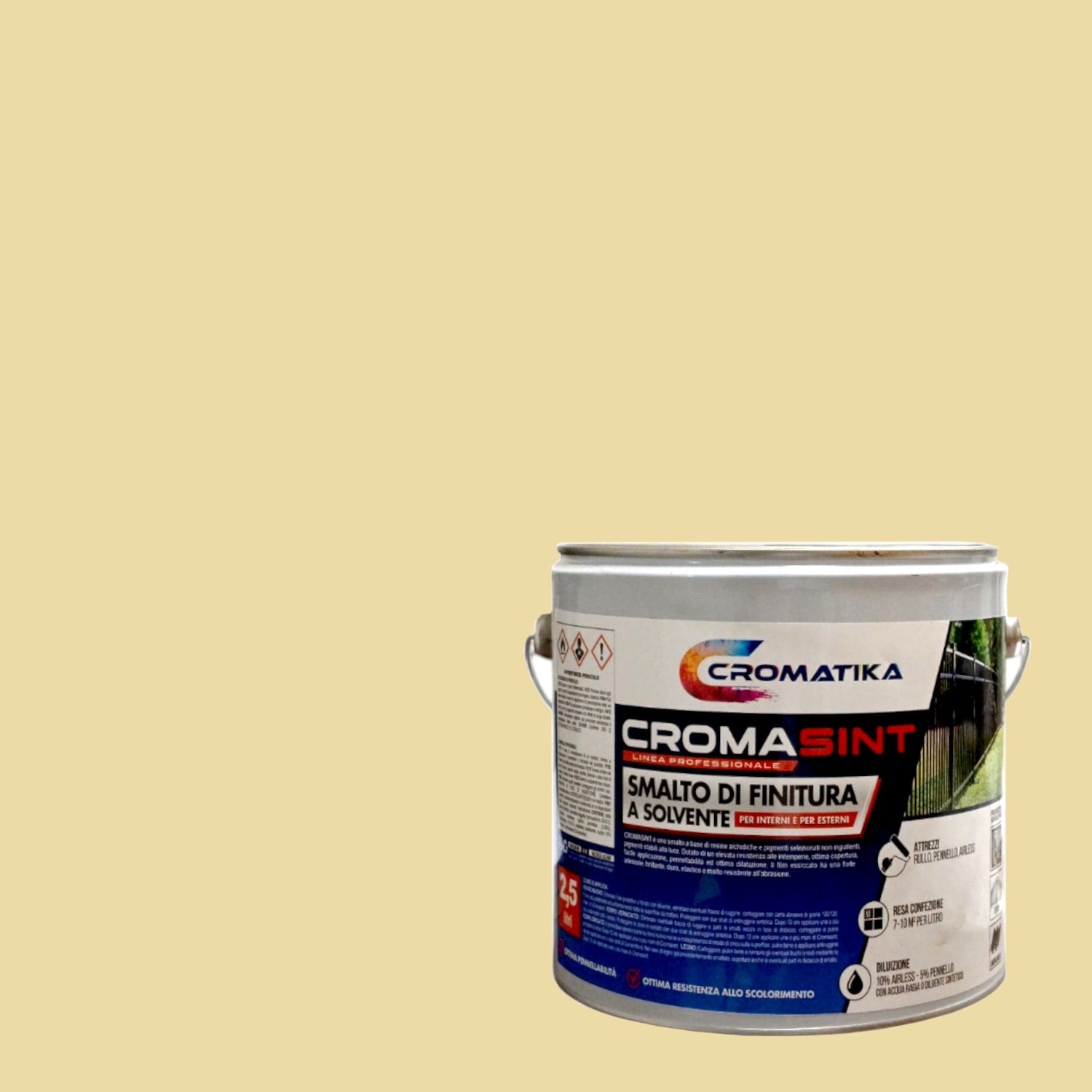 SMALTO CROMASINT 2,5L BIANCO AVORIO SOLVENTE.