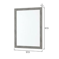 SPECCHIO WOOD 58XH68CM GRIGIO.