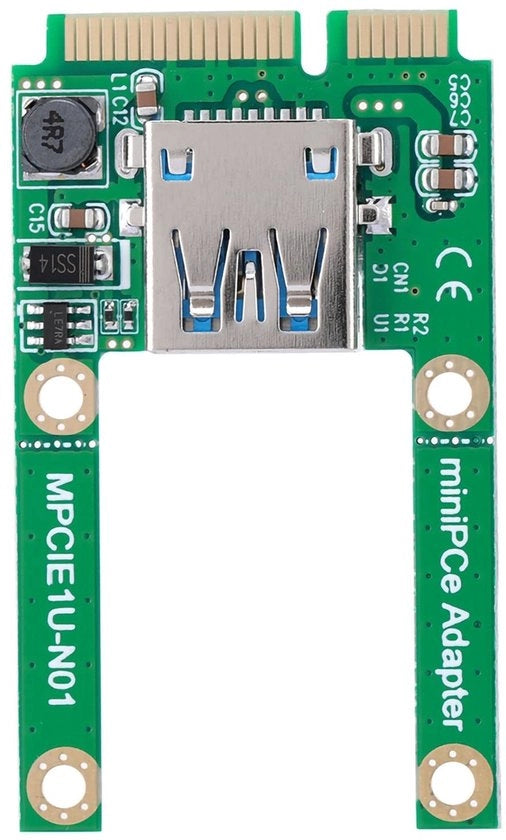 Adattatore Mini-PCI-E per conversione da MSATA a USB compatibile con Windows 2000, XP, Vista, Win7, Win8.