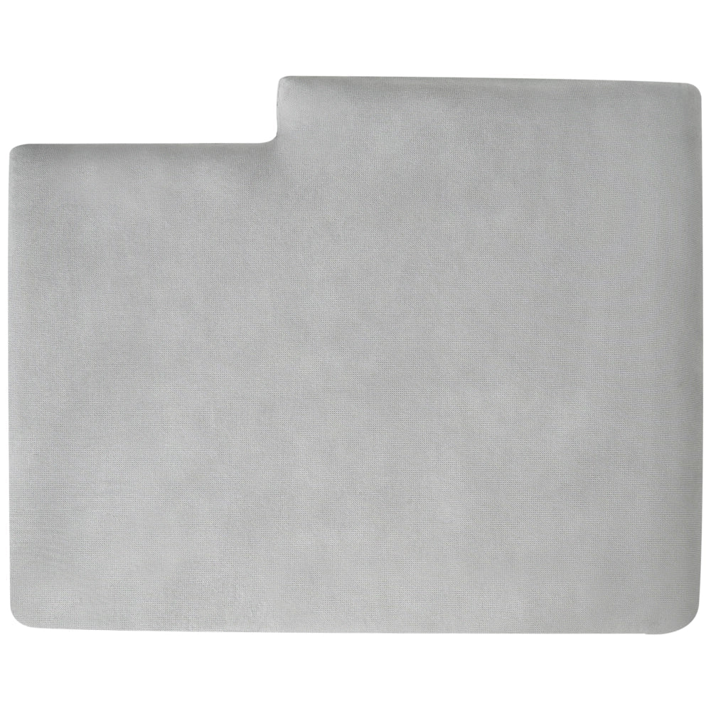 Divano angolare a destra in tessuto di ciniglia grigio chiaro Poliestere Metallo Gambe nere 190 x 272 x 83 cm Schienale imbottito e rifinito 3 posti a L Soggiorno in stile moderno