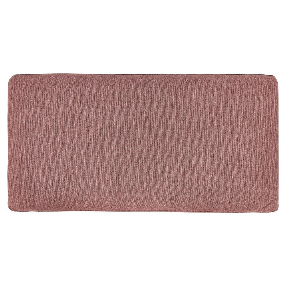 Divano angolare in poliestere rosa 192 x 155 Divano a 2 posti imbottito con gambe in metallo, tessuto e schienale imbottito, moderno e minimalista
