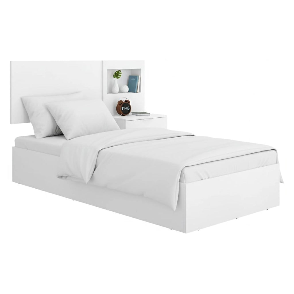 Lufkin, Letto Singolo Contenitore, Bianco