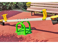 Bilico Junior 2/4 posti Giochipark in alluminio EN AW 6060 con sedute in HPL - 2 posti