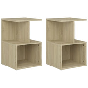 Set di 2 Comodini | Armadio da Notte | Mobiletto da notte Rovere Sonoma 35x35x55 cm in Legno Multistrato