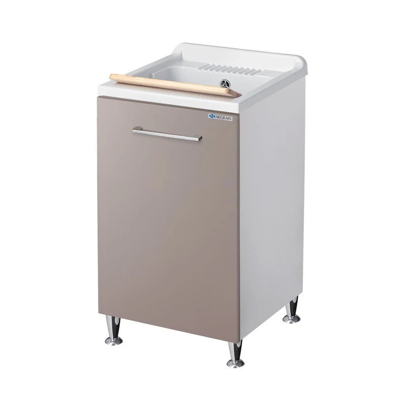 Lavatoio serie Vincente 45x50 anta a ribalta color grigio pietra