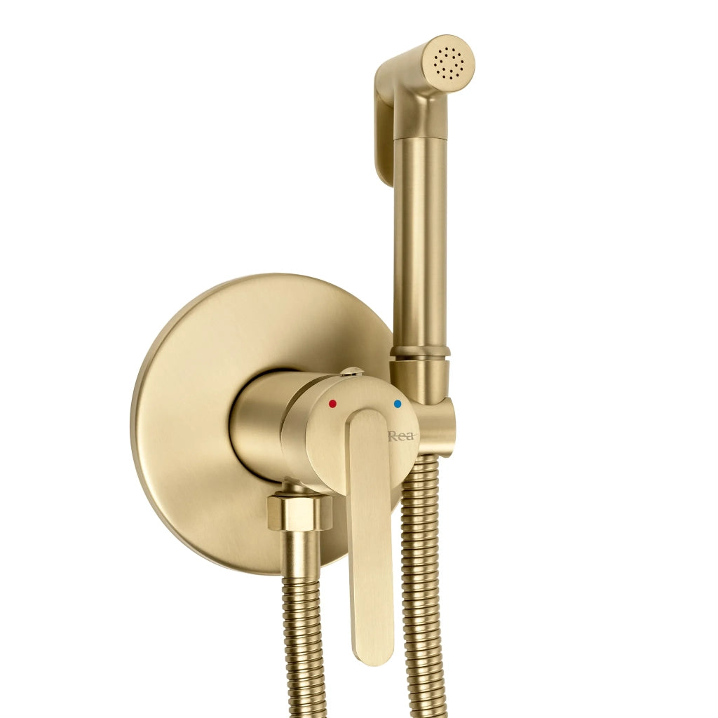 Rubinetto Bidet Rea Ontario Brush Gold