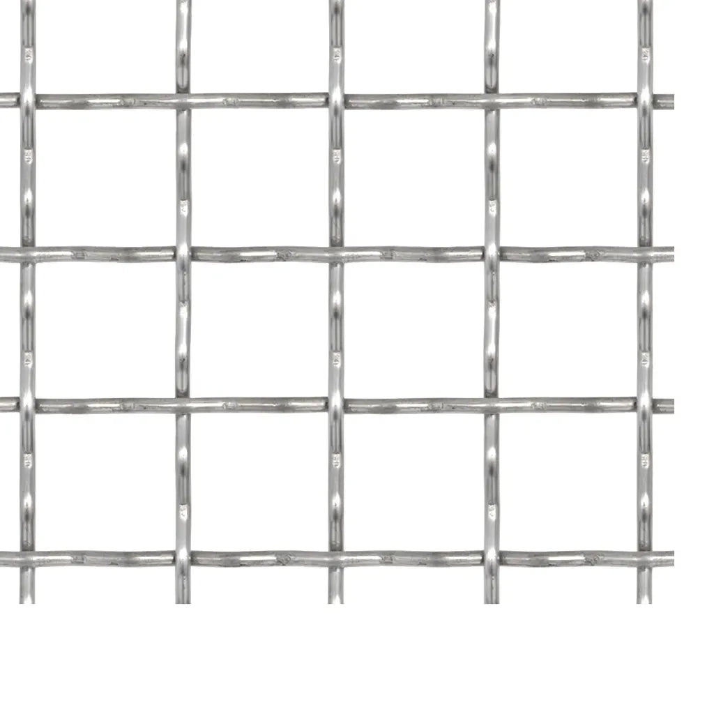 Recinzione in Rete Modulare in Acciaio Inox 100x85cm 11x11x2 mm 142287