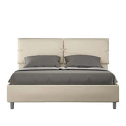 Letto matrimoniale senza rete imbottito 160x210 similpelle tortora Sleeper