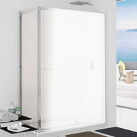 Parete fissa 67-69 cm trasparente 6 mm h. 1,95 da abbinare ad una porta - new plus