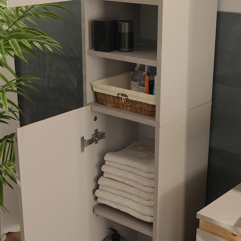Vicco Armadio per il bagno Cashmere/Artigianale 30.2 x 190 cm con 2 porte