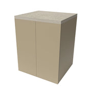 Mobile multiuso con due ante 71x65x91 cm pietra e tortora Wanda