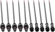 Cavi elettrici impermeabili - 5 paia di connettori 2 pin maschio-femmina LED con connettore IP65 con cavo estensibile 18 AWG 20 cm per illuminazione LED a striscia