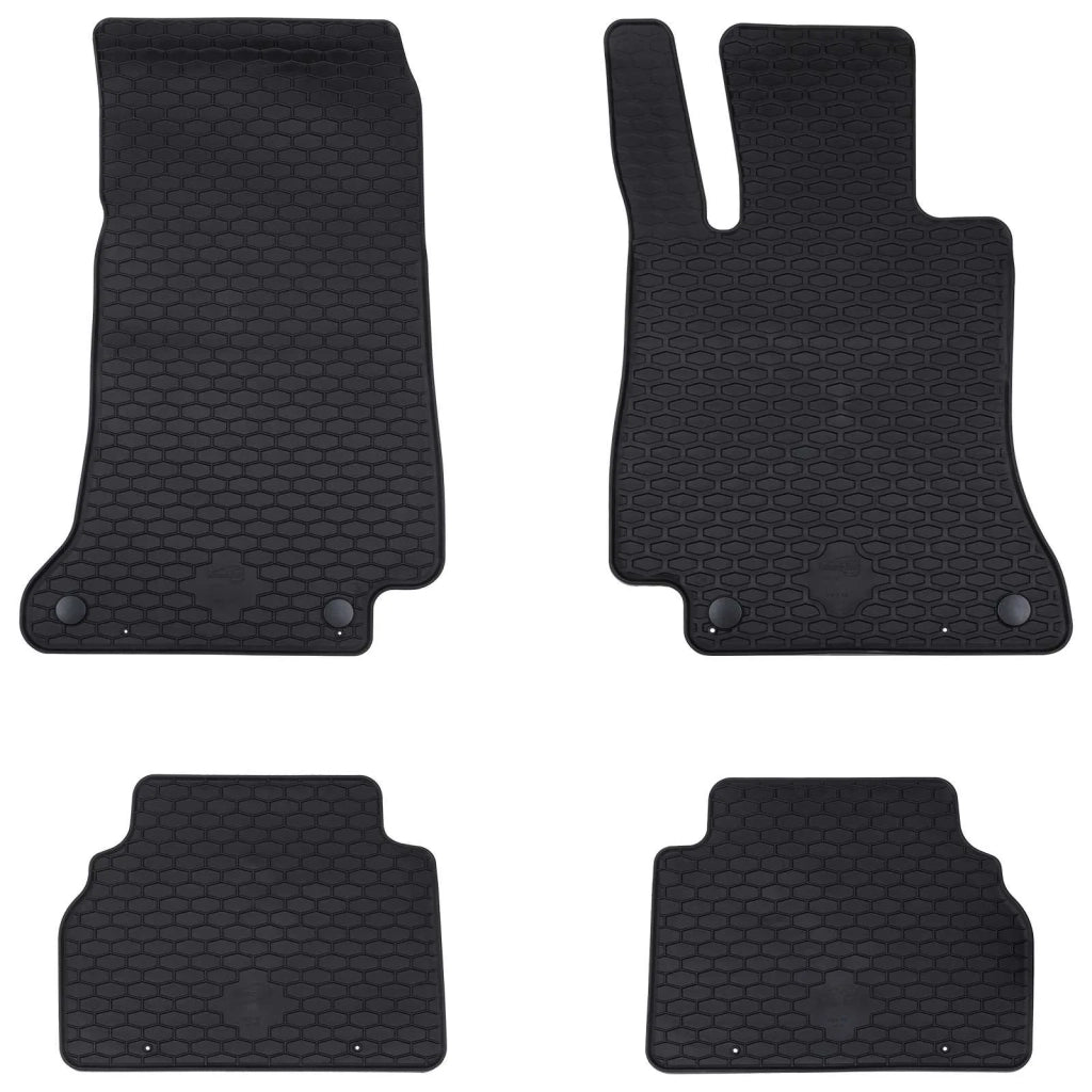 Tappetino per Auto 4 pz Nero Gomma CFW4262670