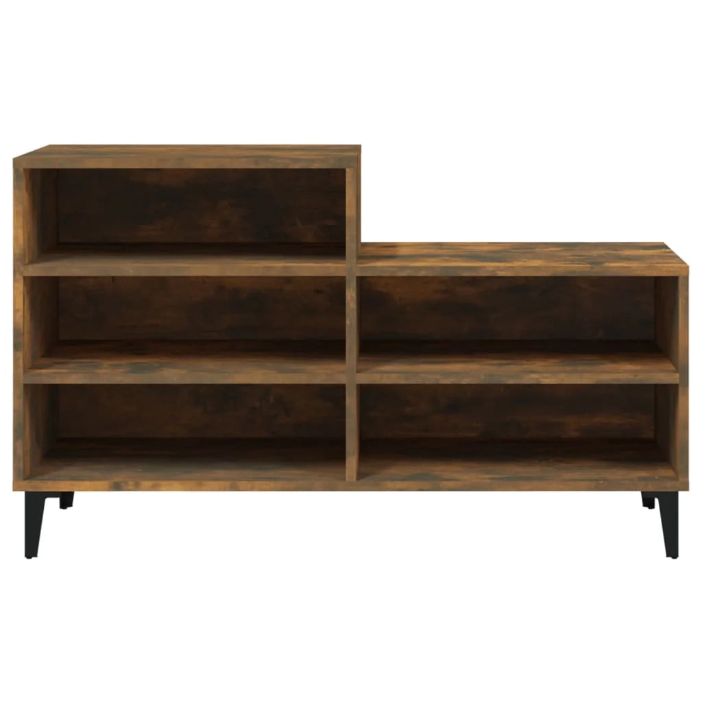 Scarpiera mobile contenitore per scarpe mobile per ingresso/corridoio/soggiorno 102 x 36 x 60 cm legno ingegnerizzato marrone 02_0021544