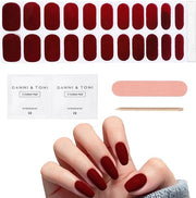Kit di adesivi per unghie 22 pezzi - Adesivi per unghie autoadesivi - Strisce di gel UV - Coperture complete - Fresa per unghie - Utile per la decorazione delle unghie