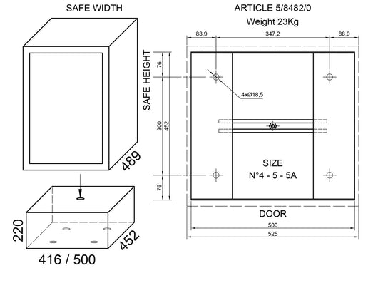 piedistallo per cassaforte art. 8482 cod:ferx.22696