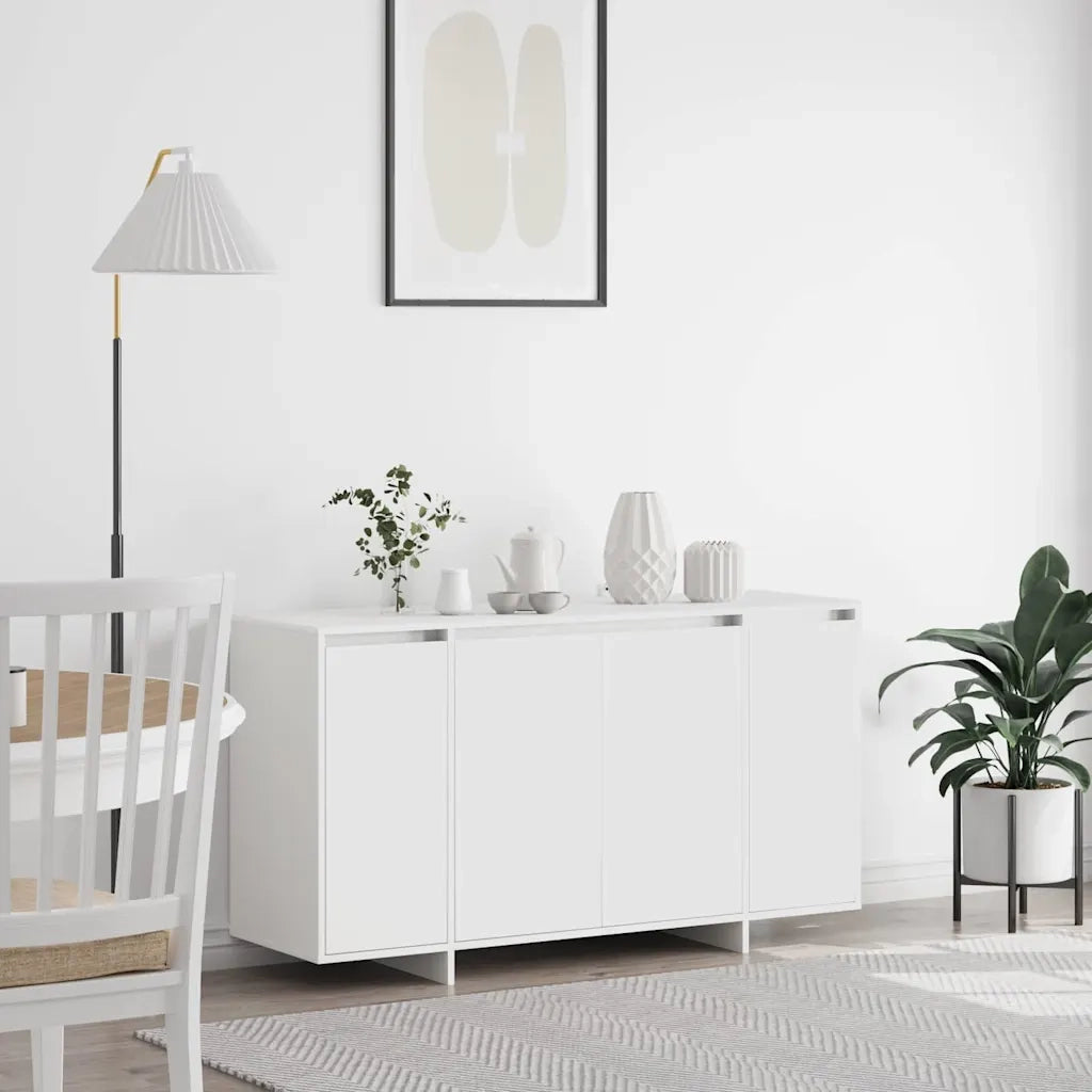Credenza-Buffet-Armadio da cucina Bianco 135 x 41 x 75 cm Legno multistrato