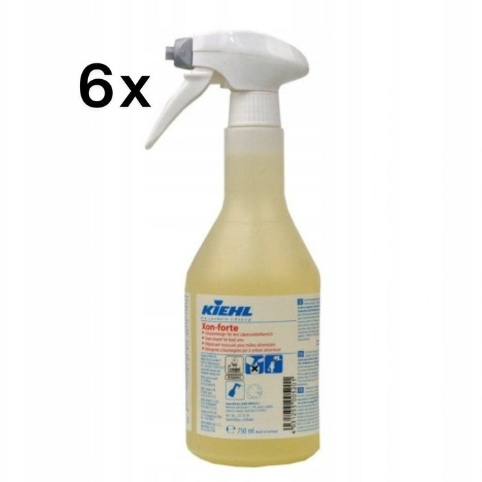 Xon-forte 6 Pezzi x 750 ml, Sgrassatore In Schiuma Settore Alimentare HACCP | Kiehl