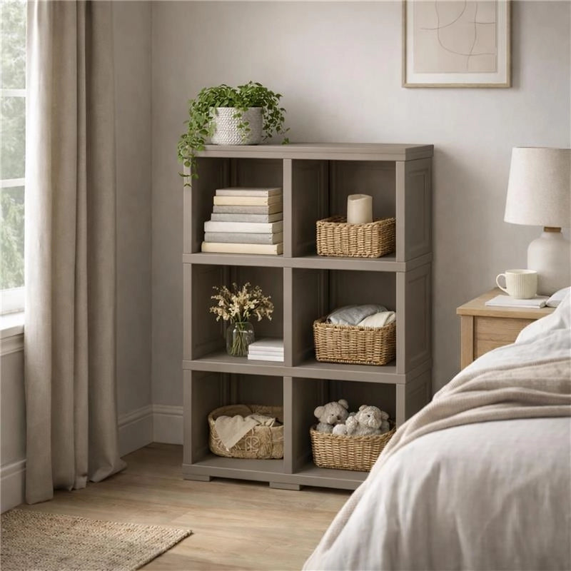 SCAFFALE 3 MODULI TALPA 79X42,5X125 CM – LIBRERIA A VISTA SENZA ANTE PER ZONA LIVING E STUDIO