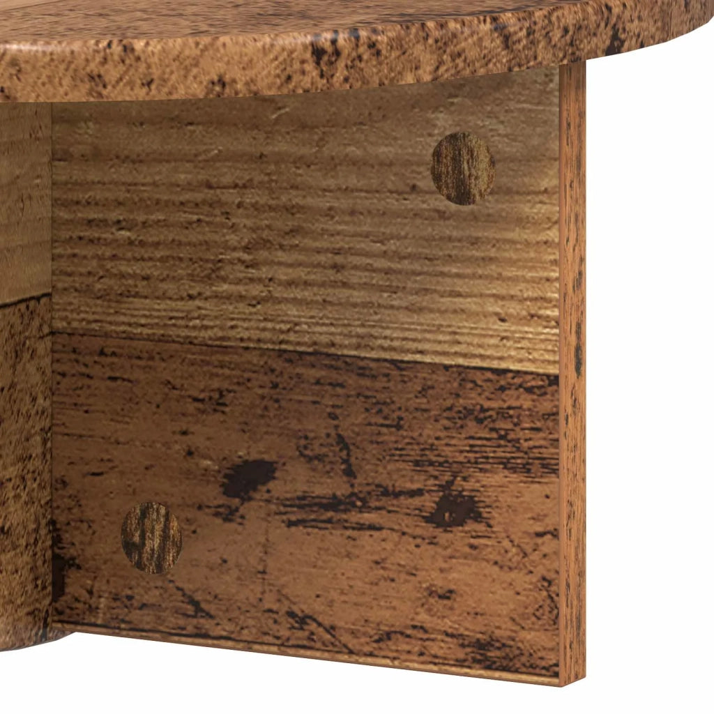 2 pz Scaffale da parete | Ripiano a parete | Mensola a parete Legno vecchio 38 x 19 x 19 cm