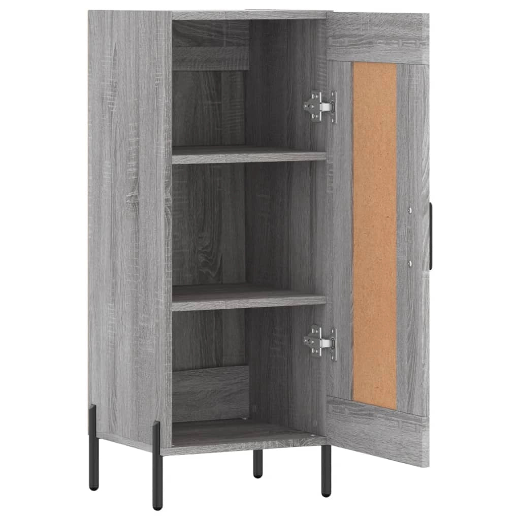 Buffet credenza cassettiera armadio mobile contenitore organizer cucina soggiorno Sonoma 34,5 x 34 x 90 cm legno ingegnerizzato grigio 02_0036334
