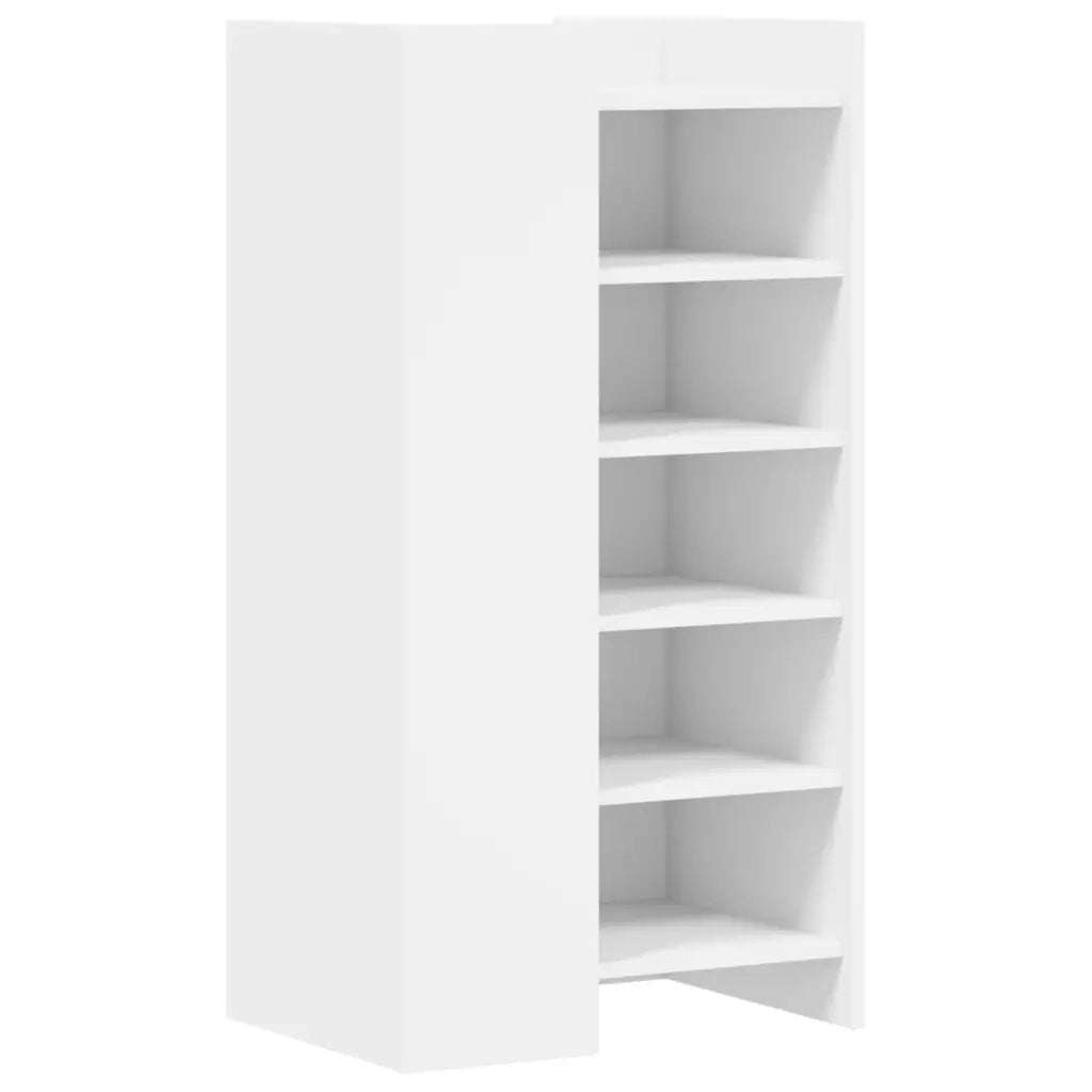 vidaXL Scarpiera Bianca 52x37,5x100 cm in Legno Multistrato