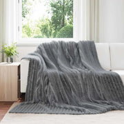 Coperta Grigio scuro 270 x 240 cm Panno