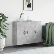 Credenza-Buffet-Armadio da cucina Grigio Cemento 90x34x80 cm in Legno Multistrato 741781
