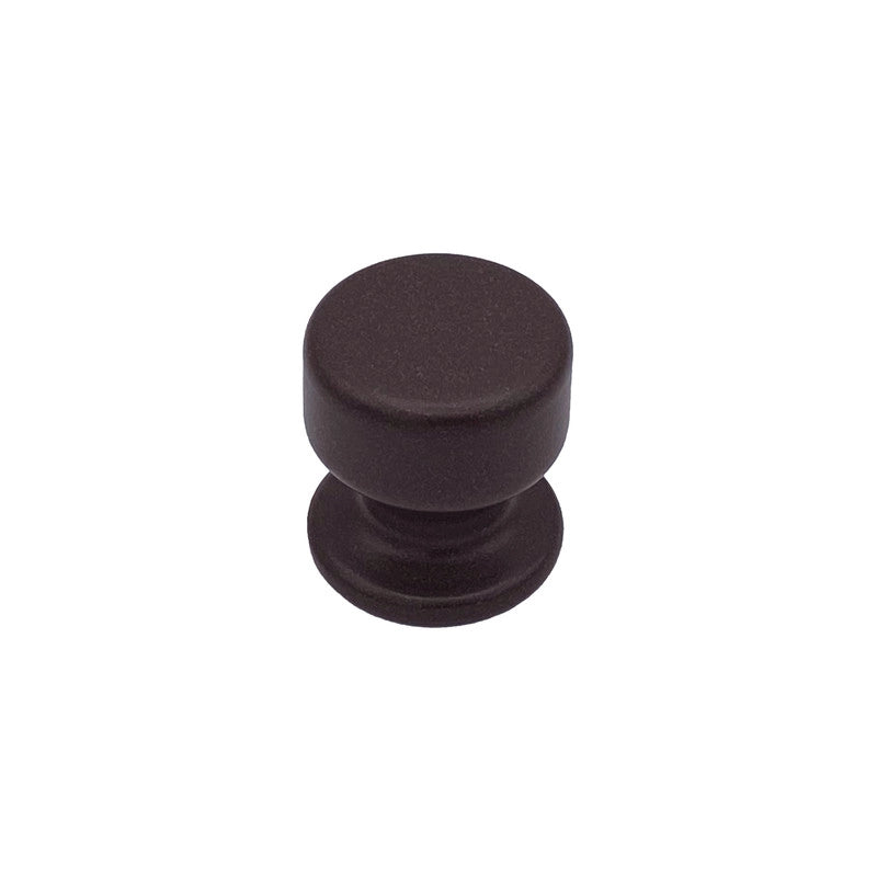Pomolo fisso per porta SAGUATTI 875/50UAB in alluminio marrone opaco