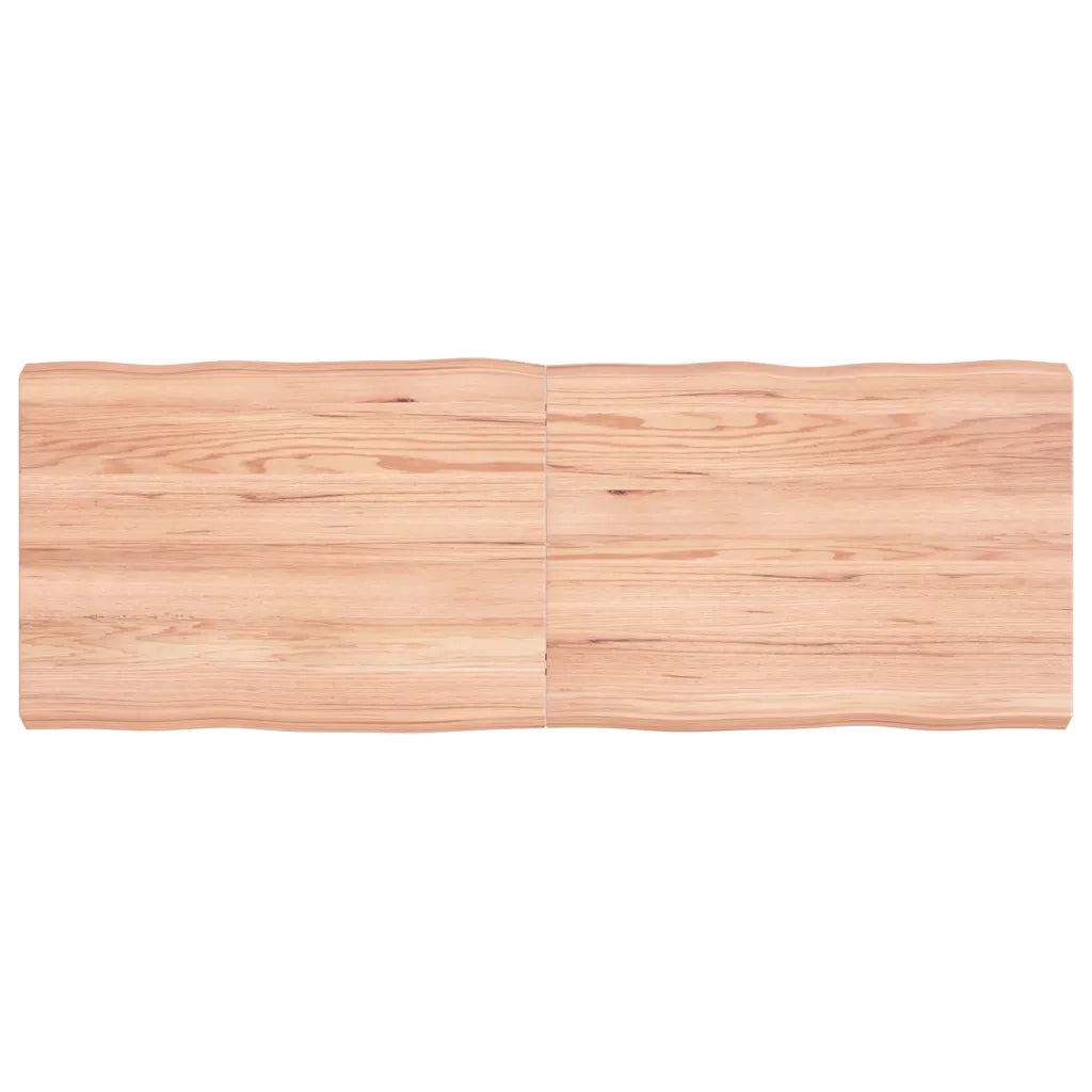 Piano Tavolo Marrone Chiaro 140x50x(2-6) cm Rovere Non Trattatocod mxl 70357