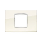 VIMAR EIKON - PLACCA CLASSIC 2M CENTRALI BIANCO ARTICO