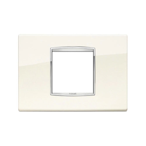 VIMAR EIKON - PLACCA CLASSIC 2M CENTRALI BIANCO ARTICO