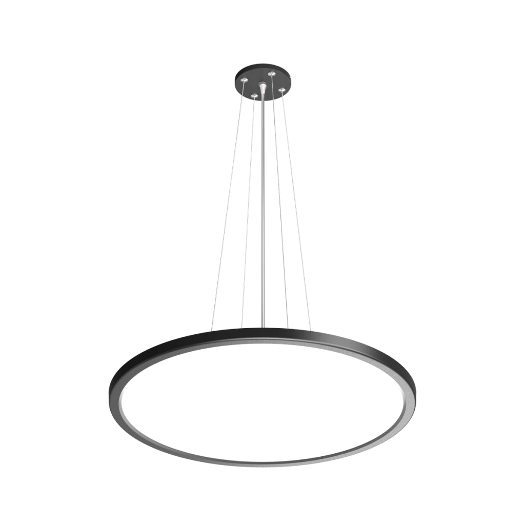 Sospensione moderna anello Ø40 nero/bianco LED 32W CCT