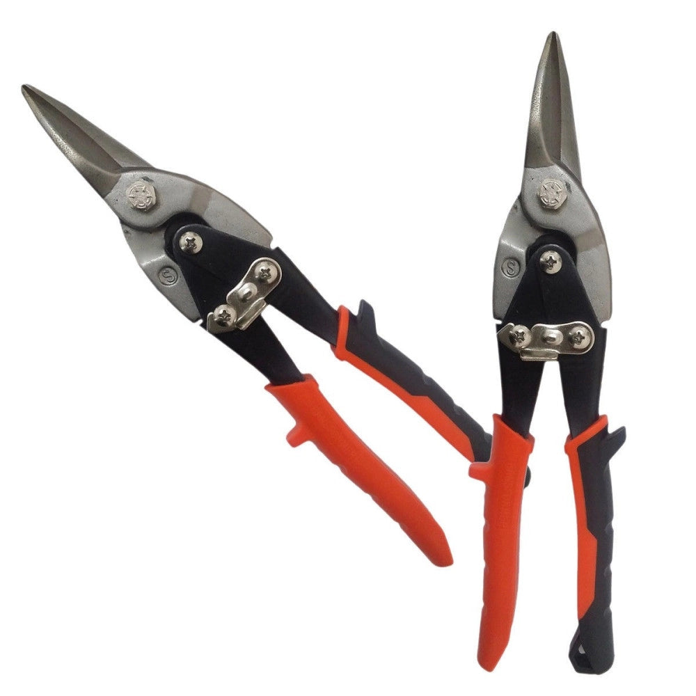 Trade Shop - Forbice Forbici Stagno Cesoia Per Lamiera A Taglio Dritto 50mm 25cm 250mm 10" -